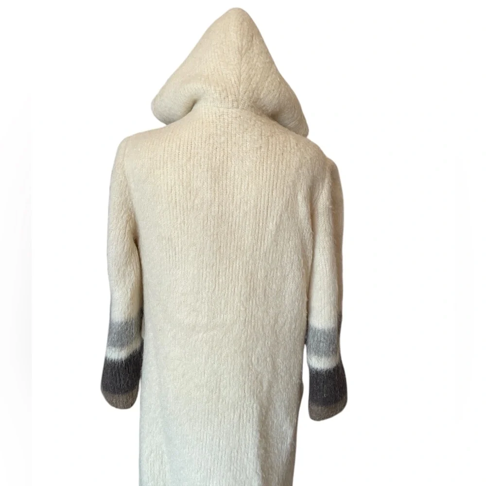 Vintage 70s Icelandic Wool Trench Coat Hooded by Hilda LTD